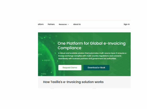 Taxilla's Global e-invoicing Solution - Pháp lý/ Tài chính