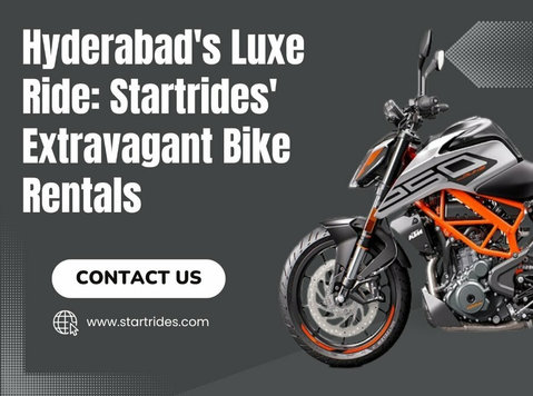Hyderabad's Luxe Ride: Startrides' Extravagant Bike Rentals - Drugo