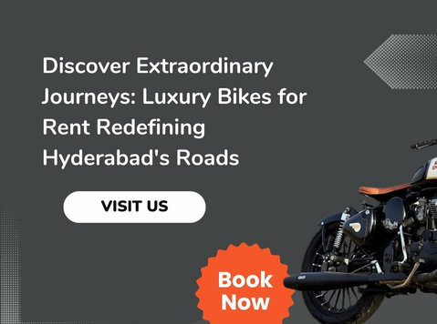 Luxury Bikes for Rent Redefining Hyderabad's Roads - Ostatní