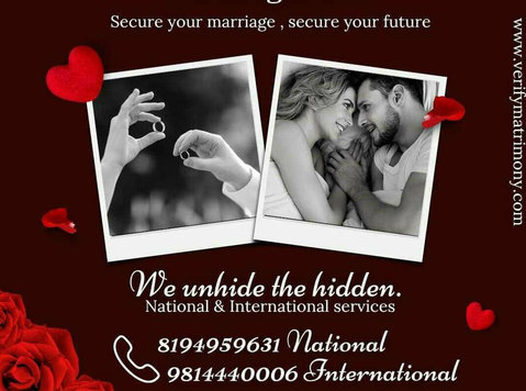 Pre and Post Matrimonial investigation  services Hyderabad - Services: Other