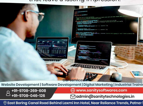 Website Development Company in Patna- Sanity Softwares - Informática/Internet