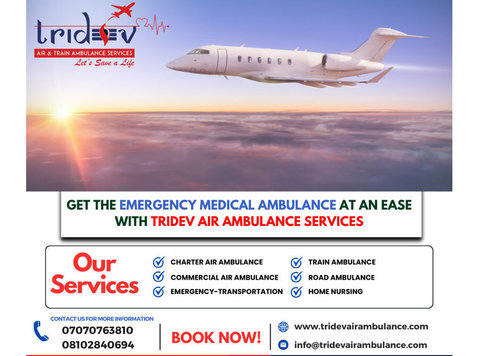 Tridev Air Ambulance Services In Patna - Quick Transfer - Citi