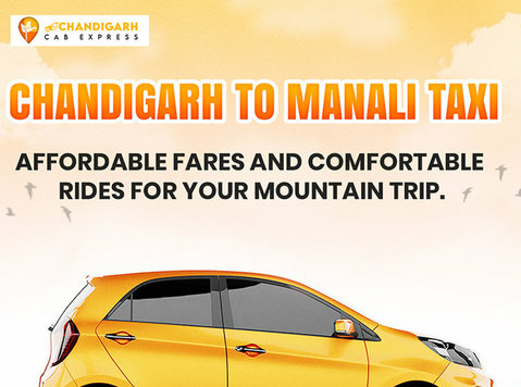 Taxi from Chandigarh to Manali | Book Safe & Comfortable - Останато