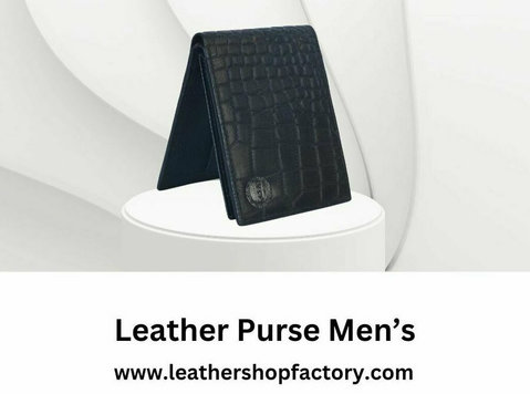 Leather Purse Men's – Leather Shop Factory - Ubrania/Akcesoria