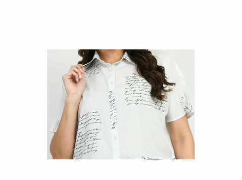 Tondra Crop White Shirt - Effortless Style & Comfort - Clothing/Accessories