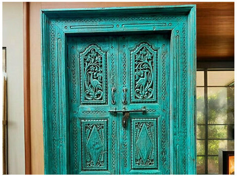 Buy The Rang Mandir Indian Haveli Doors Handcrafted Beauty - Mobili/Elettrodomestici
