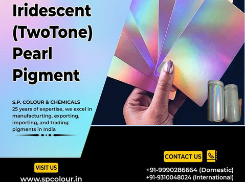 Iridescent pearl pigments manufactured by Sp Colour & Chemic - Outros