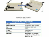 manual paper cutting machine price in kolkata - Autres