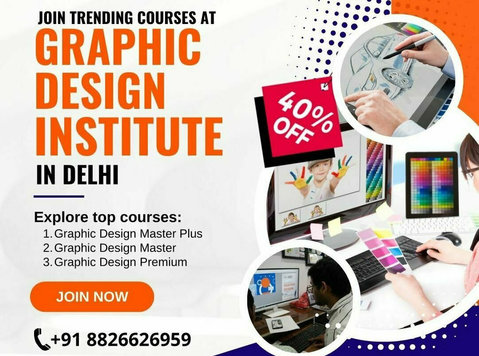 Join trending courses at Graphic Design Institute in Delhi - 기타
