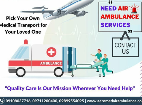 Aeromed Air Ambulance Service in India - Get All Needful - Moda/Beleza