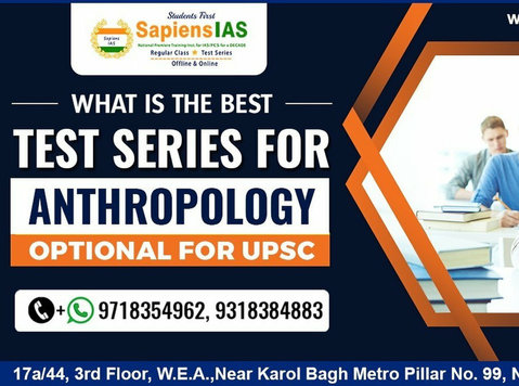 Anthropology Optional Test Series for Upsc - Editorial/Translation