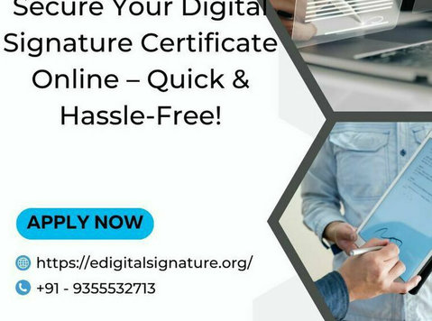 Secure Your Digital Signature Certificate Online - Quick an - حقوقی / مالی