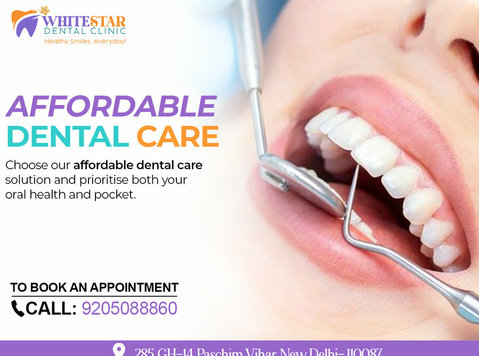 Affordable Dental Clinic Paschim Vihar - Whitestar Dental Cl - Altele