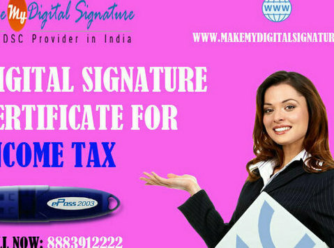 Apply digital signature certificate for income tax - Övrigt