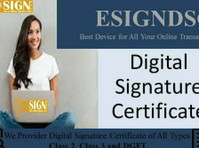 Get Digital Signature Certificate Agency in Faridabad - دوسری/دیگر