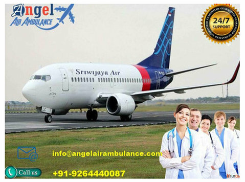 Pick Angel Air Ambulance in Bhopal For ICU Features - Services: Other