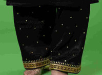 Sophisticated Black Aabha Marodi Zardozi Work Plazo Suit - Abbigliamento/Accessori
