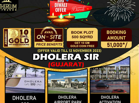 Book Plot 500 Sqyrd Get 10 Gm Gold Coin Free In Dholera SIR - Buy & Sell: Other