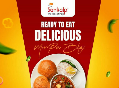Buy Instant ready to eat healthy mix pav bhaji - Sankalp - Outros