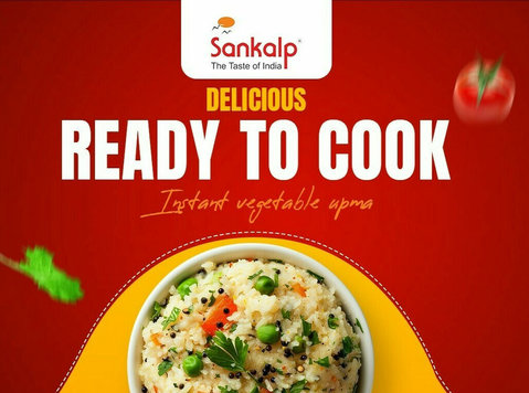 Buy delicious ready to eat Instant vegetable upma - Sankalp - Inne