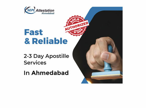 Mea Apostille Services In Ahmedabad - 법률/재정