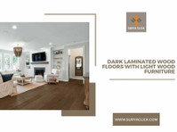 Pairing Dark Laminate Flooring with Light Wood Furniture - Muu
