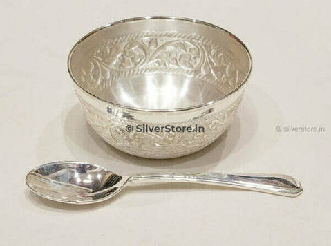 The Perfect Gift Silver Bowl and Spoon Set for Newborn Baby - Övrigt