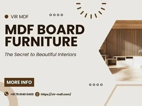 The Secret to Beautiful Interiors: VIR MDF Board Furniture! - Overig
