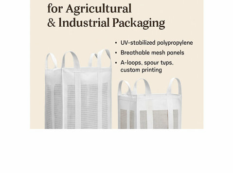 Ventilated Fibc Jumbo Bags for Agricultural & Industrial Use - Muu