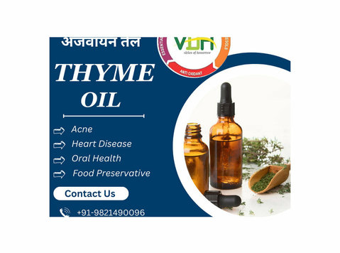 Pure Thyme Essential Oil Manufacturers in India - Muu