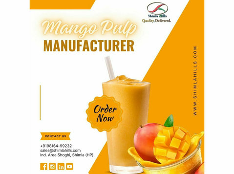 Shimla Hills Offers Premium Mango Pulp Puree for F & B - Altele