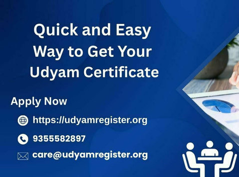Quick and Easy Way to Get Your Udyam Certificate - Avocaţi/Servicii Financiare