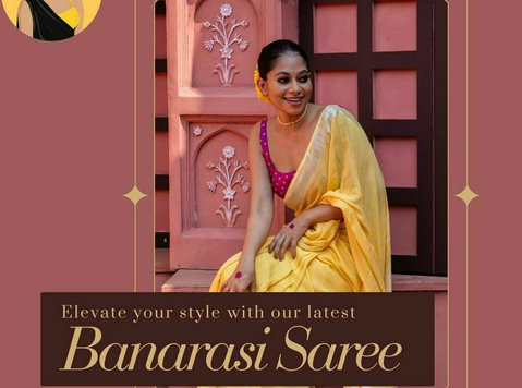 Buy Exquisite Banarasi Sarees Online at Chowdhrain - Odevy/Príslušenstvo