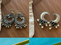 Combo of 6 Must Have Oxidised earring and 2 Nose pin - Làm đẹp/ Thời trang