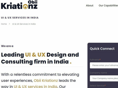 Ui Ux Design Company in Bangalore | Obii Kriationz - Data/Internett