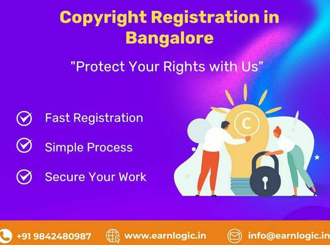 Copyright Registration In Bangalore Online Earnlogic - 법률/재정