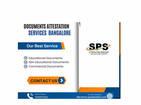 Apostille Services Bangalore | Sps Attestation - Altele