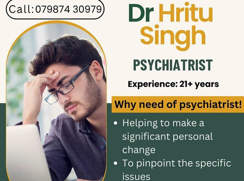 Dr Hritu Singh Female Psychiatrist in Bhopal - Services: Other