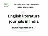 English literature journals in India - دیگر