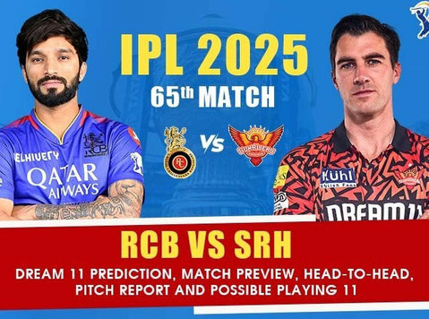 Rcb vs Srh 65th Match Ipl 2025: Dream 11 Prediction, Match P - Services: Other
