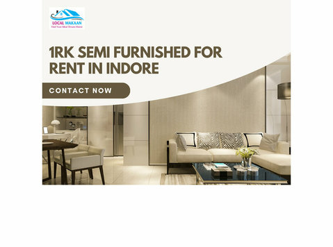 1rk semi furnished for rent in indore | semi furnished flat - Övrigt