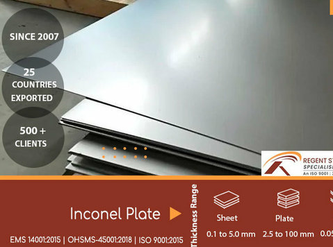 Inconel plate - Annet