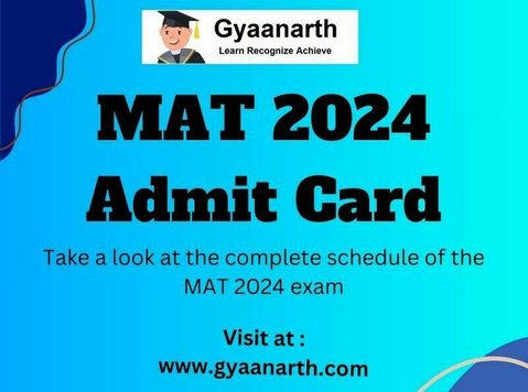 Mat 2024 Admit Card - Друго