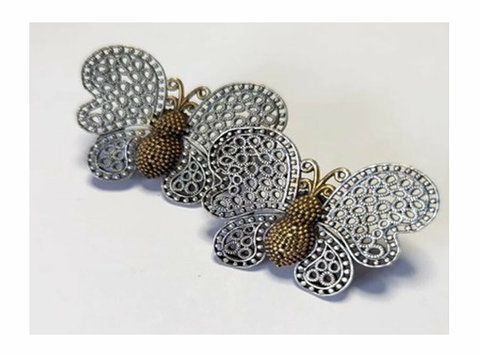 Buy Oxidised Butterfly Designed Fashionable Earrings Mumbai - Одежда/аксессуары
