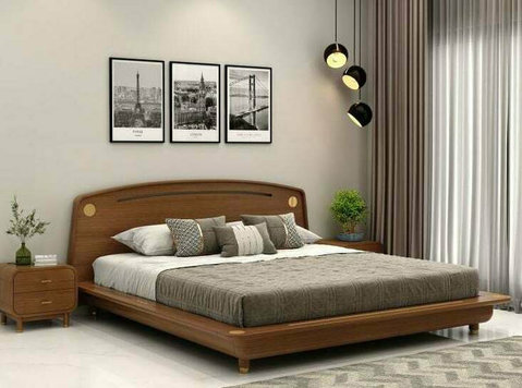 Wooden Street's Double Beds - Buy Now! - Møbler/Husholdningsartikler