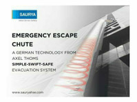 Fire Escape Chute | Emergency Escape Chutes -Saurya HSE Pvt - Autres