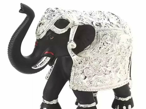 Silver-coated Elephant Showpiece – Premium Corporate Gift by - Συλογές/Αντίκες