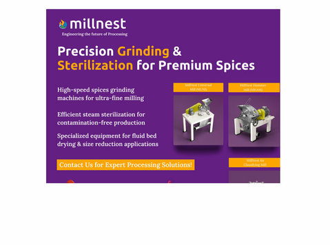 High-speed Grinding & Steam Sterilization for Spices | Milln - Clothing/Accessories
