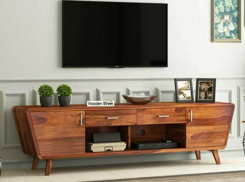 Modern Tv Panel Designs - Get Yours at Wooden Street! - Móveis e decoração