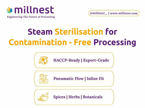 Steam Sterilisation for Spice Factories | Millnest - Egyéb